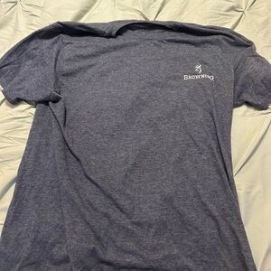 Browning Men's Heathered Navy Tee